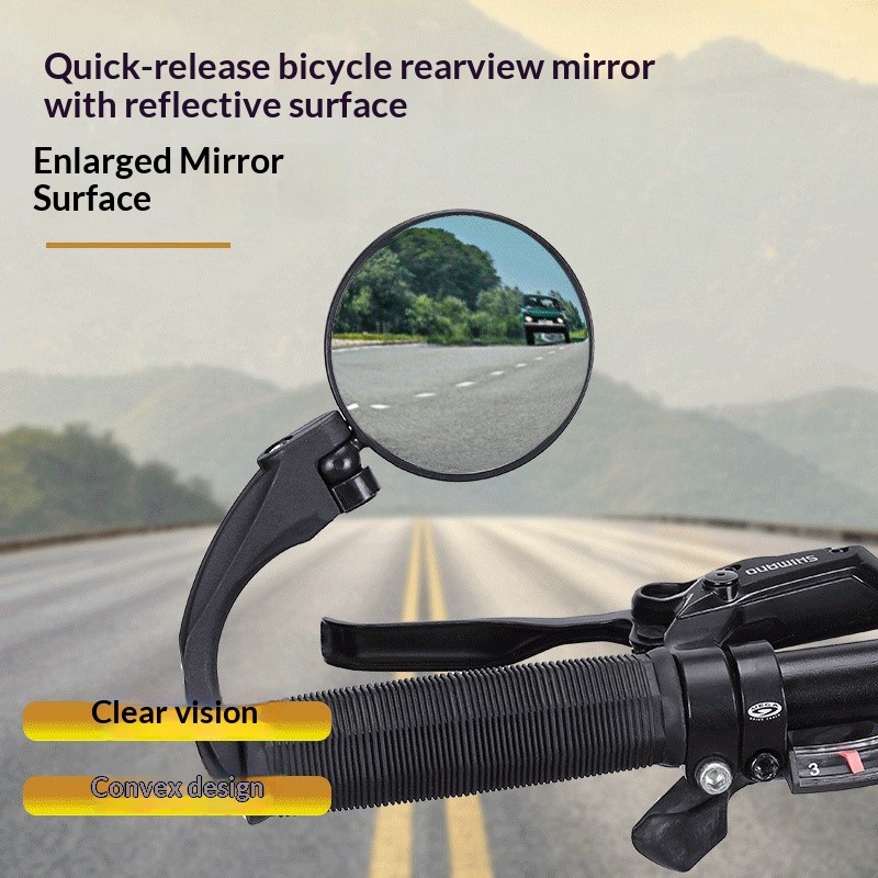 Mirror Handlebar Convex - Bisiklet Bar Sonu Dikiz Aynası Katlanabilir