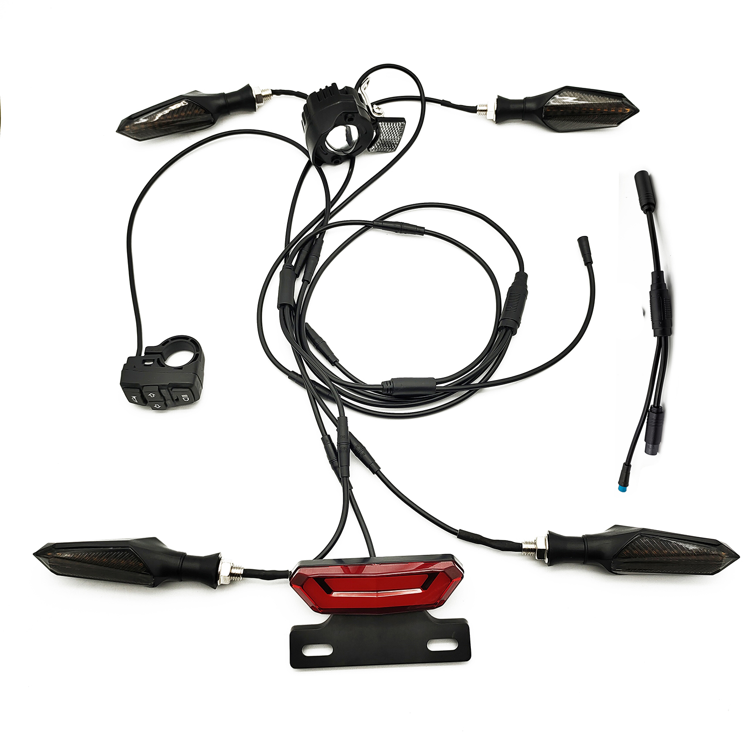 Bike Light Front Rear - Elektrikli Bisiklet Su Geçirmez kablo ışık