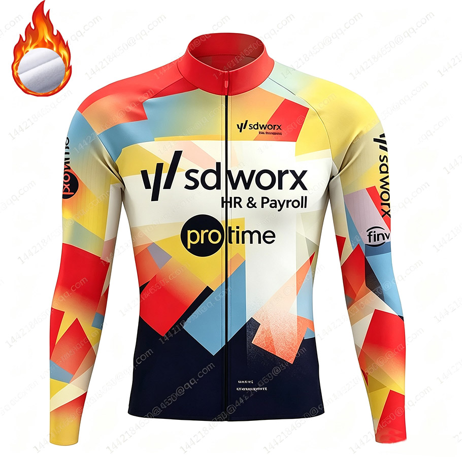 Cycling Commuter Jacket - SD Worx 2026 Team-Thermal Fleece Erkek
