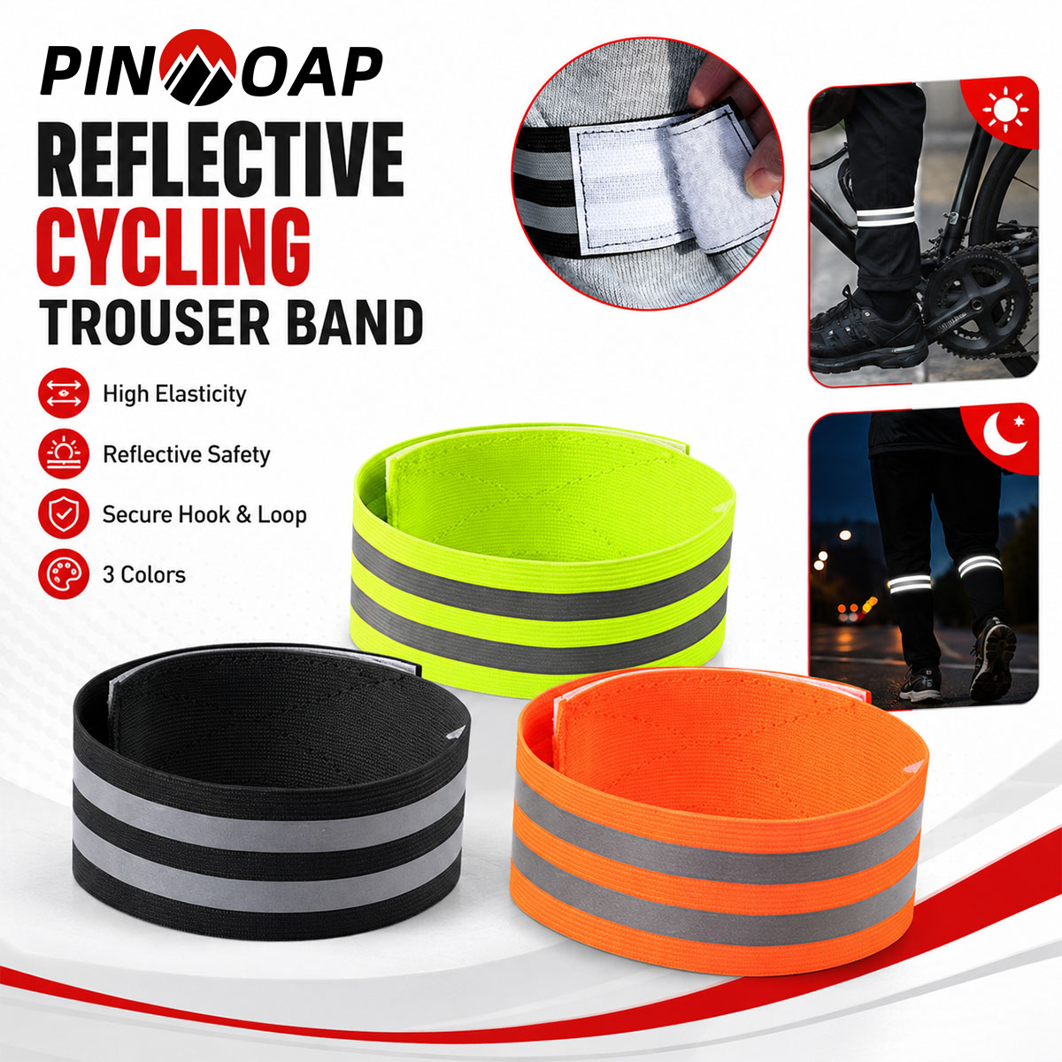 Cycling Commuter Trousers - PINMOAP 1/2PCS Bisiklet Pantolonu Bacak Kayışı